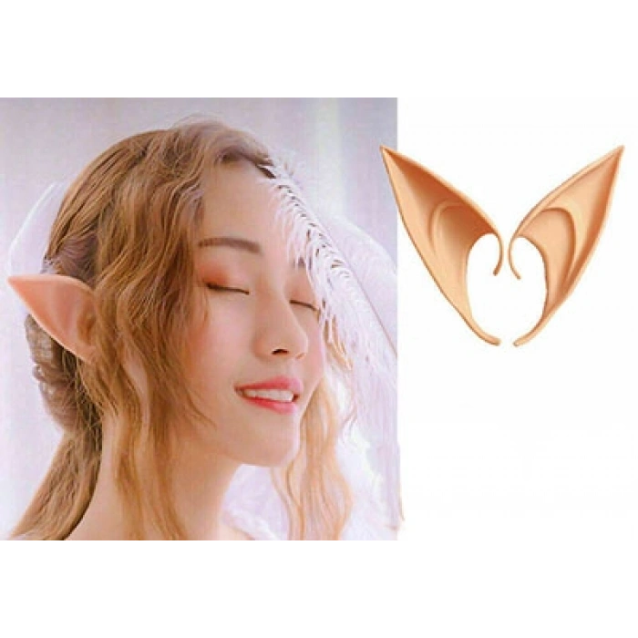 Timion Yumuşak Malzemeden İmal Lateks Elf Kulağı 1 Çift 10x5 cm (5148)