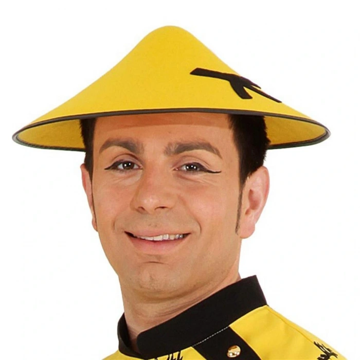 Timion Uzak Doğu Asyalı Çin Japon Şapkası Sarı Renk