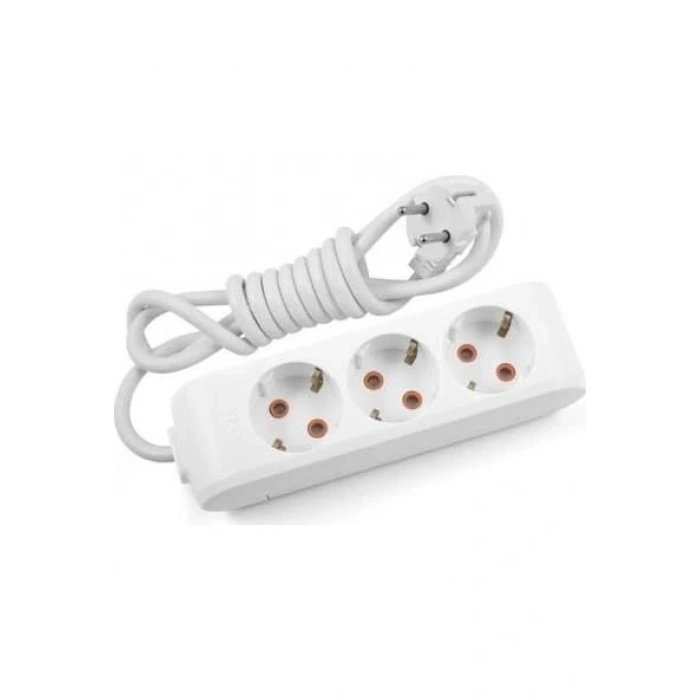 Timion Viko MultiLet 3 Lü 5 Metre Topraklı Grup Priz
