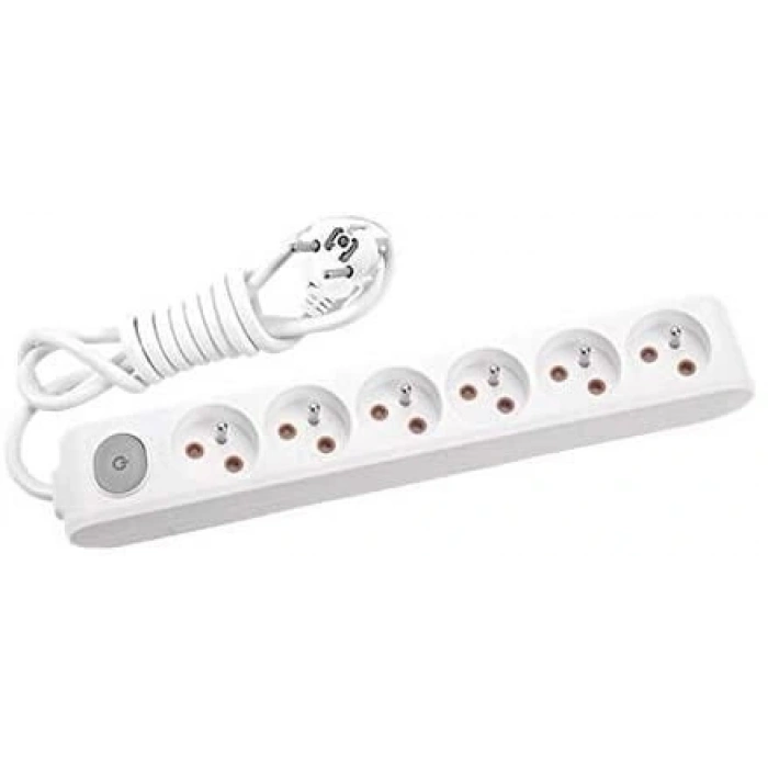 Timion Viko MultiLet Kablolu Grup Priz 6 Lü 2 Metre