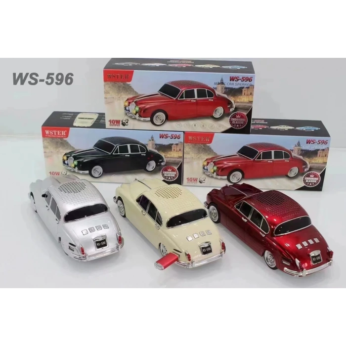 Ws-596 Araba Görünümlü Kablosuz Bluetooth Hoparlör Siyah (5148)