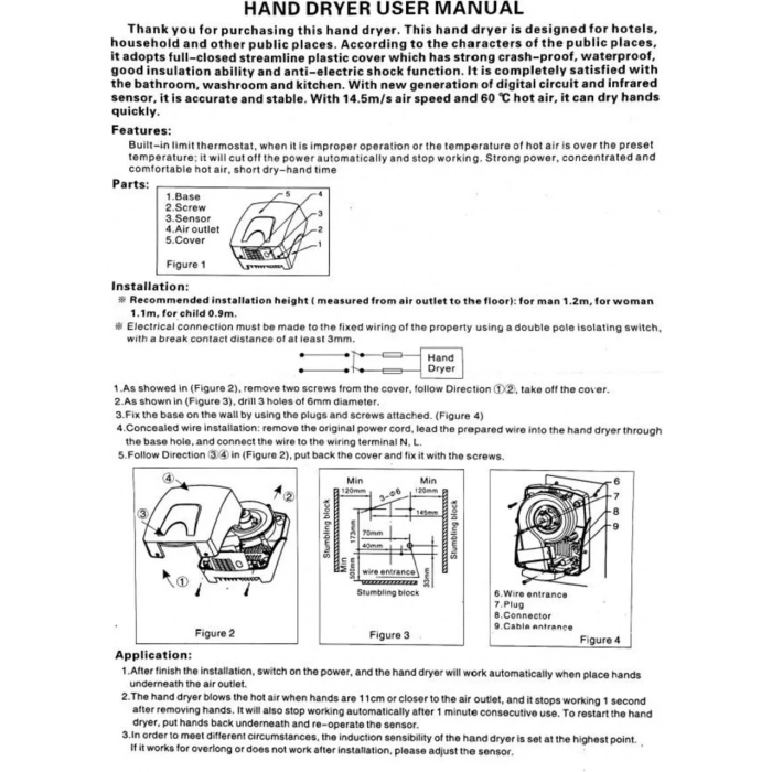 Timion Xinda Gsq150 El Kurutma Makinesi Plastik Gövdeli Ekonomik