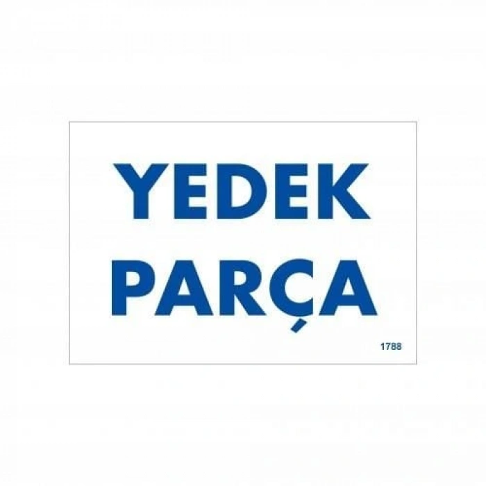 Timion Yedek Parça Uyarı Levhası 17,5X25 Kod:1788