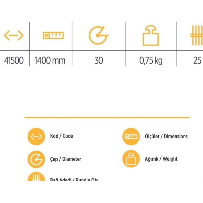 Timion Yks 41500 Tırmık Sapı 140 Cm