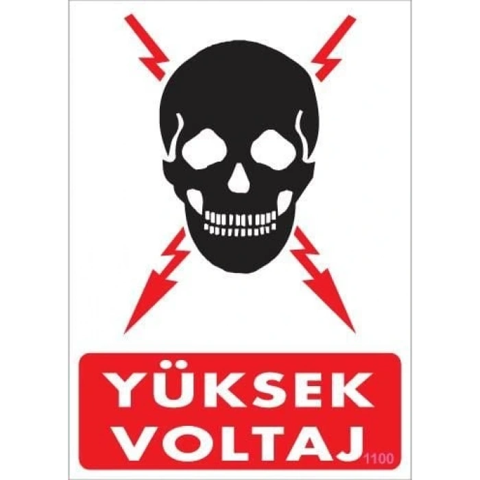 Timion Yüksek Voltaj Uyarı Levhası 25X35 Kod:1100