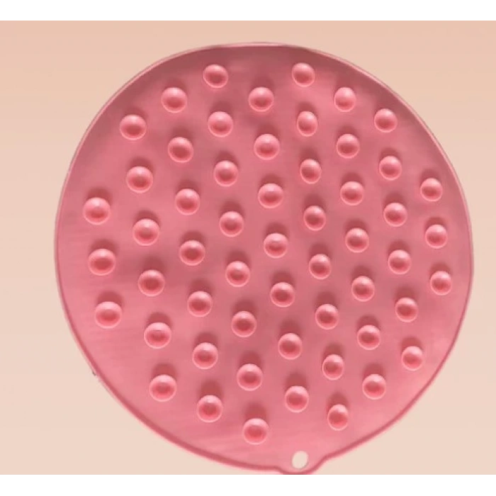 Yuvarlak Vantuzlu Banyo Sırt Kese Matı 26 Cm (5148)