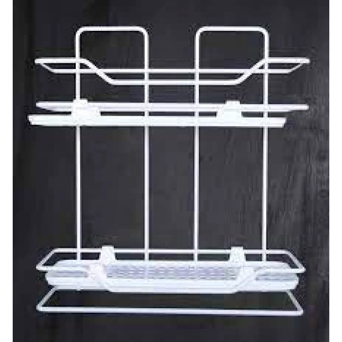 Zambak 2li Raf Siyah Beyaz (5148)