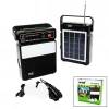 3ın1 - Solar2in1 Dik Model El Feneri - Radyo - Mp3bluetooth - Usb/ Tf Port - 2 Parça  Ampul Kablolu - Powerbank (5148)