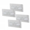 4pcs  Raf Ayak Aparatı   Şeffaf Pvc Yapışkanlı + Vidalanabilir   2x10cm (5148)
