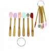 6 Parça  Mini Ahşap Saplı Silikon Mutfak Set (5148)