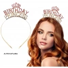 Timion Birthday Princess Kristal Taç – Altın Kaplama