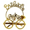 Bride To Be Yazılı Taç ve Bride To Be Yazılı Gözlük Seti Altın Renk NessiWorld