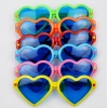 Büyük Kalp Parti Gözlüğü Karışık 12 Adet (5148)