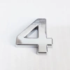 Timion Cemax 4 Rakamı 3,75 Cm Krom Yapışkanlı