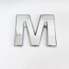 Timion Cemax M Harfi  3,75 Cm Krom Yapışkanlı