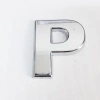 Timion Cemax P Harfi  3,75 Cm Krom Yapışkanlı