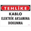 Timion Elektrik Kablosu Uyarı Levhası 25X35 Kod:1117
