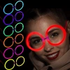 Glow Stick Parti Gözlüğü Glow Partisi Yuvarlak Şekilli Fosforlu Gözlük 6 Adet (5148)