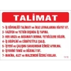 Timion İş Güveliği Talimatları Levhası 25X35 Kod:1418