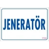 Timion Jeneratör Uyarı Levhası 17,5X25 Kod:1722