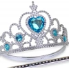 Karlar Ülkesi Mavi Kalpli Taşlı Elsa Tacı (5148)