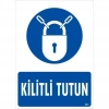 Timion Kilitli Tutun Uyarı Levhası 25X35 Kod:601
