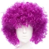 Koyu Mor Renk Violet Afro Bonus Saç Peruk (5148)