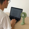 Masa Üstü Standlı Usb İle Şarj Olabilen 3 Ayarlı Fan Modlu Çanta Tipi El Fanı (5148)