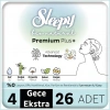Bio Natural Premium Plus Mega Ekstra Gece Ped 26 Adet