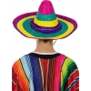 NessiWorld Sombrero Meksika Şapkası Renkli Örme Hasır Yetişkin Boy