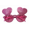 Pembe Renk Sim İşlenmiş Kalp Figürlü Yılbaşı Parti Gözlüğü (5148)