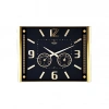 Premium Barometreli Isı - Nem Ölçer Kabartma Rakamlı Duvar Saati 41.5x32cm  707-a-1 (5148)