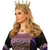 Timion Taşlı Rönesans Kostümlü Kraliyet Ortaçağ Altın Kraliçe Prenses Tacı