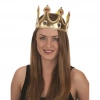 Timion Altın Renk Kumaş Malzemeden İmal Yetişkin ve Çocuk Kral Tacı 55 cm (5148)