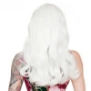 Timion Beyaz Renk Kahküllü Dalgalı Uzun Parti Peruğu (5148)
