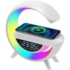 Timion Kablosuz Şarjlı Hoparlör Speaker G Kasa Rgb Işıklı Saat Fm Radıo Alarm Bt Usb Tf Aux (5148)