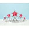 Timion Kırmızı Yıldız Taşlı Plastik Kraliçe Prenses Elsa Tacı Çocuk Boy (5148)