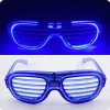 Timion Mavi Led Işıklı Parti Gözlüğü - Neon Glow Şerit Gözlük 3 Modlu (5148)