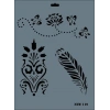 Timion Rich New Seri N119 Stencil 35X25 Cm