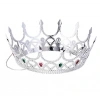 Timion Taşlı Rönesans Kostümlü Kraliyet Ortaçağ Gümüş Kraliçe Prenses Tacı (5148)