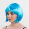 Turkuaz Renk Parti Peruğu Küt Saç (5148)