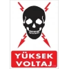 Timion Yüksek Voltaj Uyarı Levhası 25X35 Kod:1100