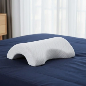 Timion % 100 Visco Kavisli Ortopedik Yıkanabilir Kumaş Kılıflı Bel Boyun Bacak Ağrıları İçin Yastık (5148)