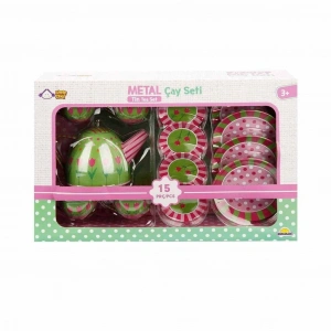 Timion 02169 Metal Oyuncak Çay Takımı 15 Parça -