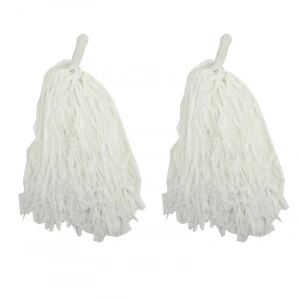 1 Çift ( 2 Adet ) Beyaz Renk 23 Nisan Gösteri Ponponu (5148)