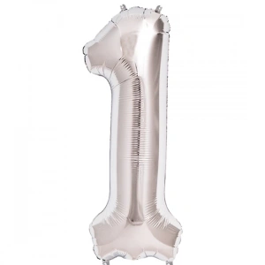 1 Rakam Folyo Balon Gümüş  40 inç (5148)