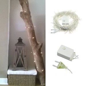 100 Ledli 8 Fonksiyonlu 10 Metre Led Aydınlatma Dekor Lambası (beyaz) (5148)