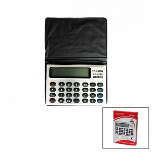 12 HANELİ MİNİ CEP - KILIFLI HESAP MAKİNESİ6.6X1.9X9.3CM TS-520B (5148)