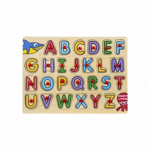 130443 Ahşap Raptiyeli Bultak Alfabe