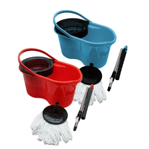 18lt---şirink--- Renkli Otomatik Dönerli Kova Mop Temizlik Seti (5148)